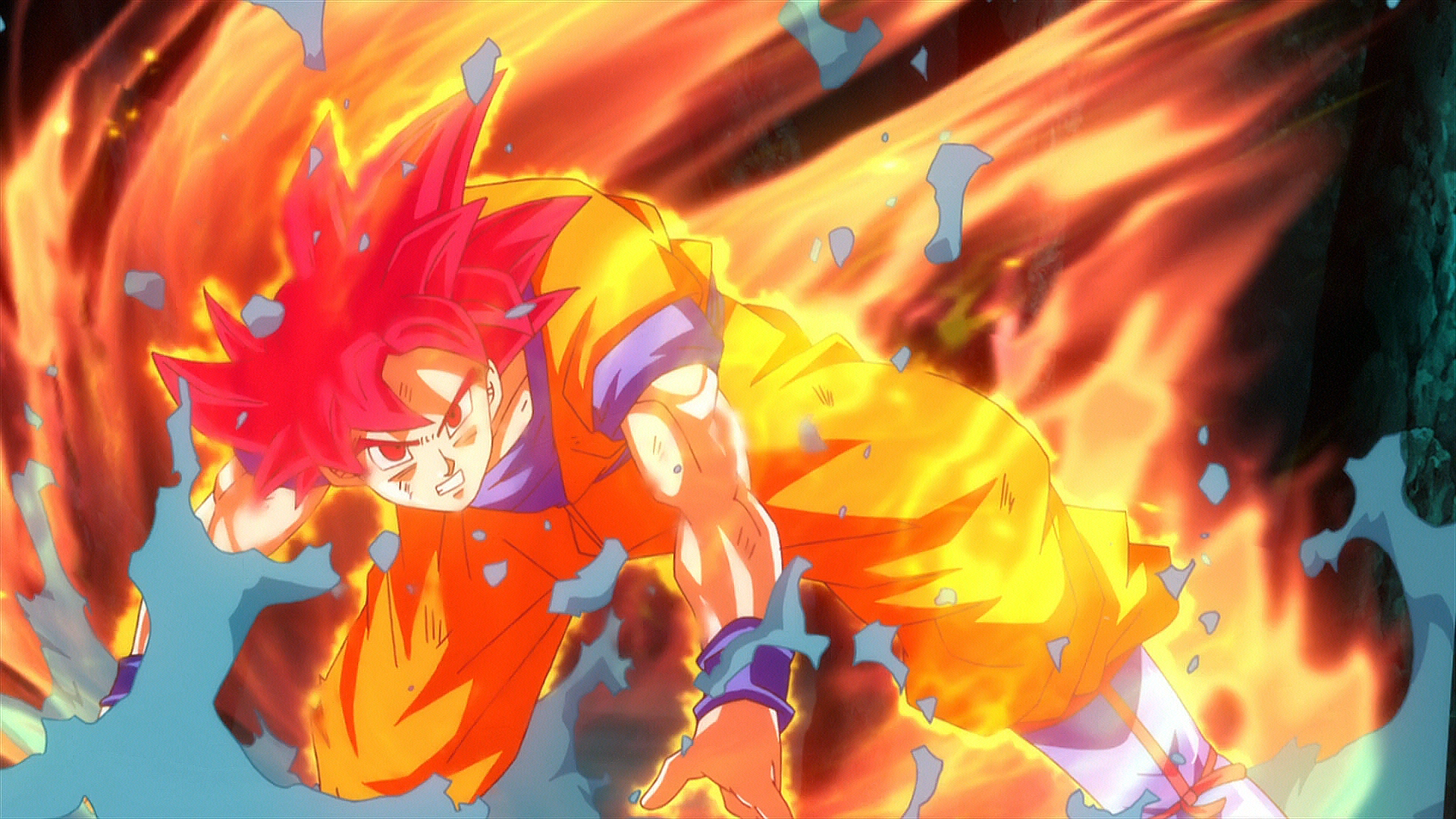 dragon ball z battle of gods super saiyan god drawing