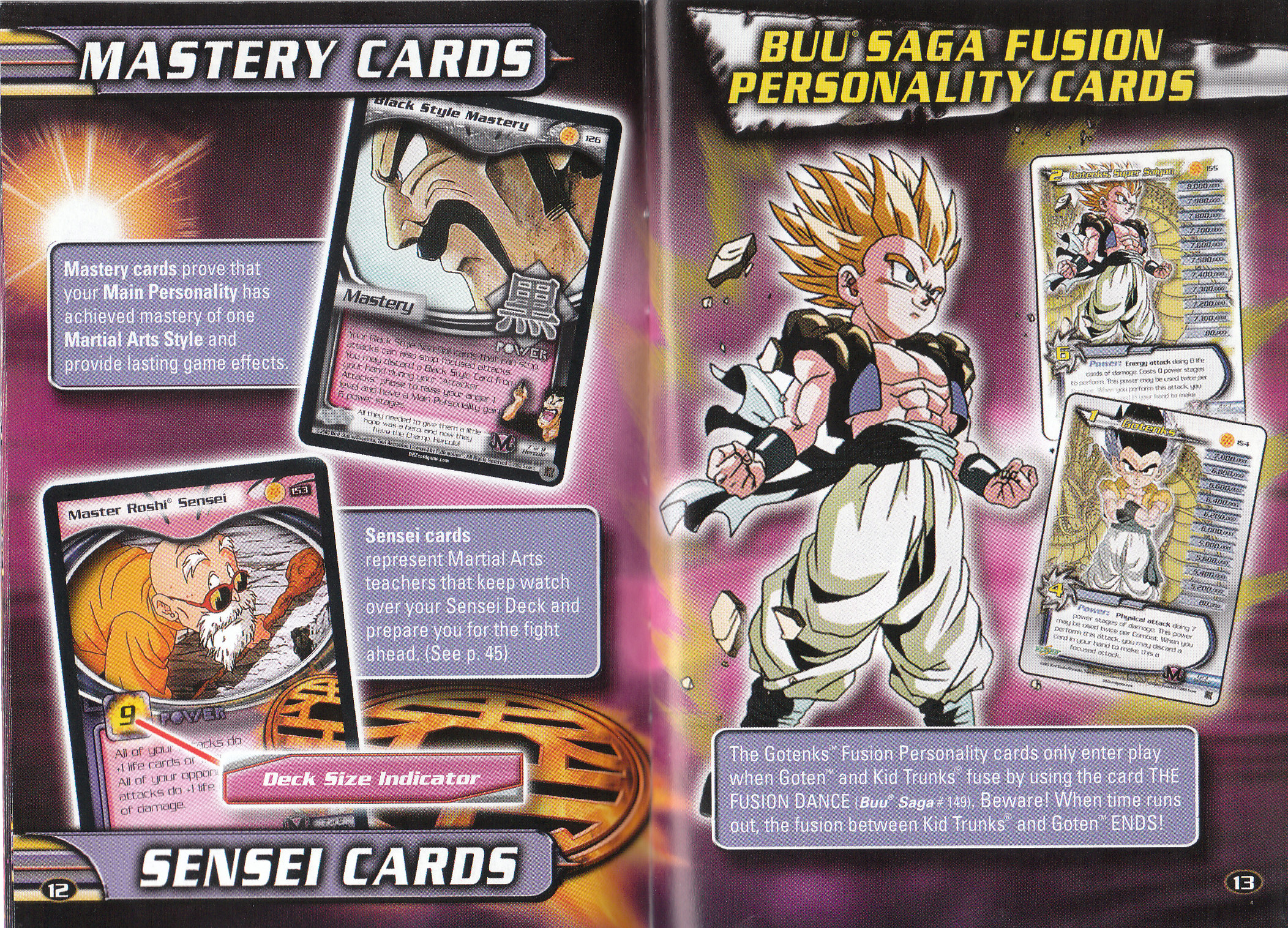 Dragon Ball Z CCG Rulebook (Buu Saga) - RetroDBZccg