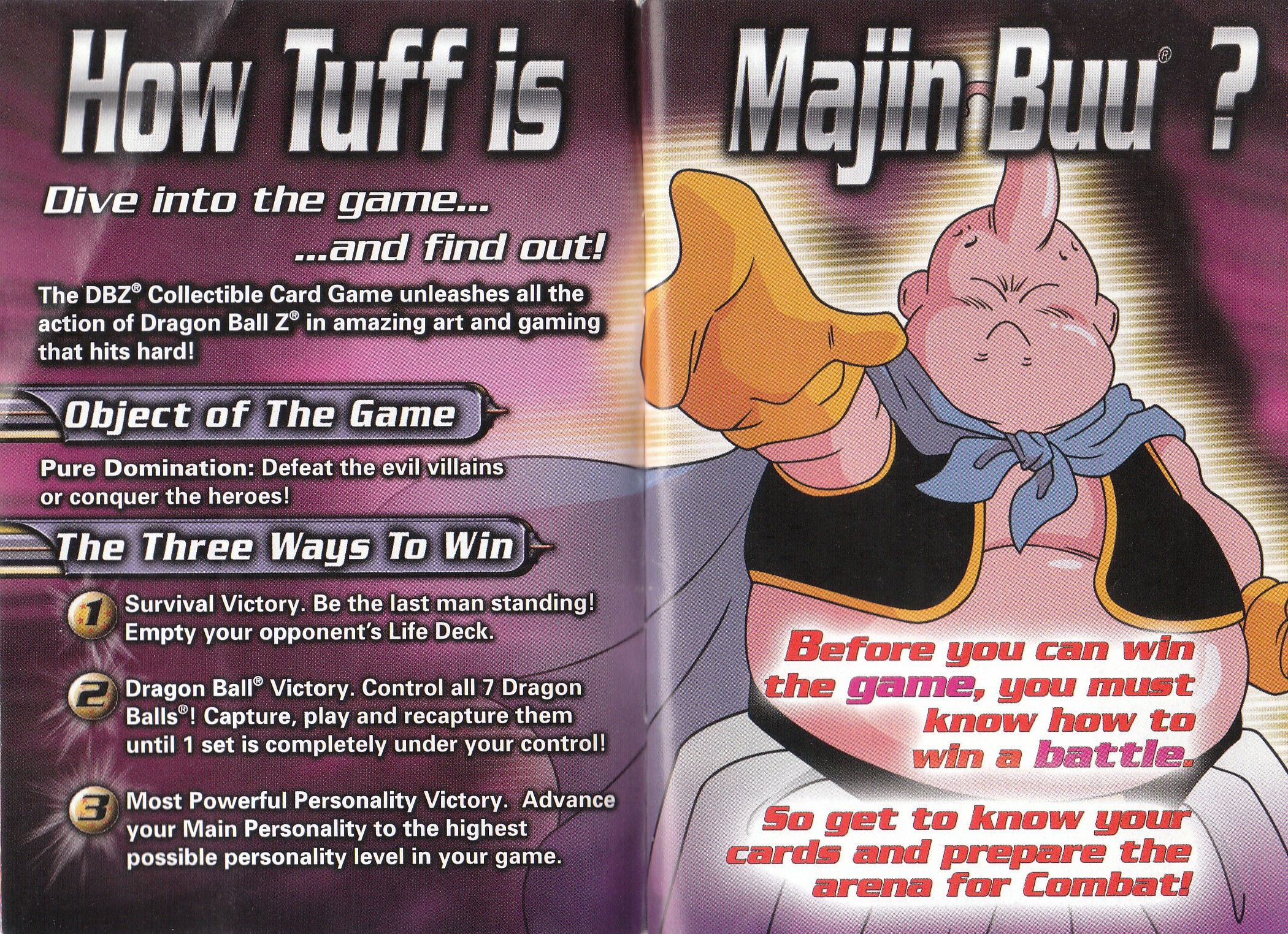 Dragon Ball Z CCG Rulebook (Buu Saga) - RetroDBZccg