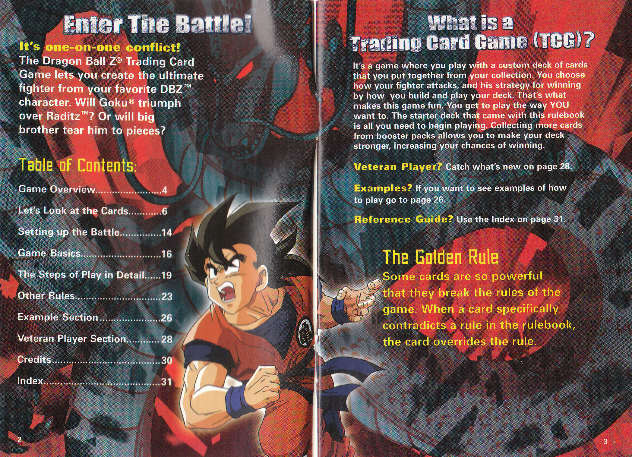 Panini America Dragon Ball Z TCG Rulebook - RetroDBZccg