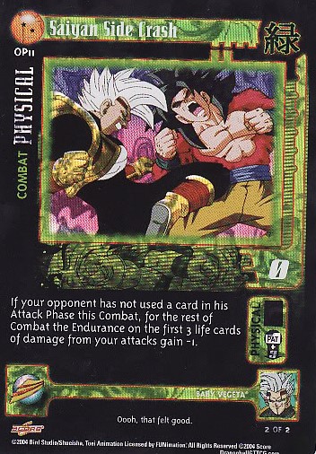 Dragon Ball GT Z DBZ CCG DBGT TCG OP11 Saiyan Side Crash Baby Saga Promo  Card MP