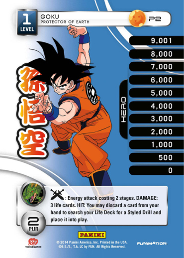 Dragonball Z DBZ Panini TCG Goku's Kamehameha P7 Promo