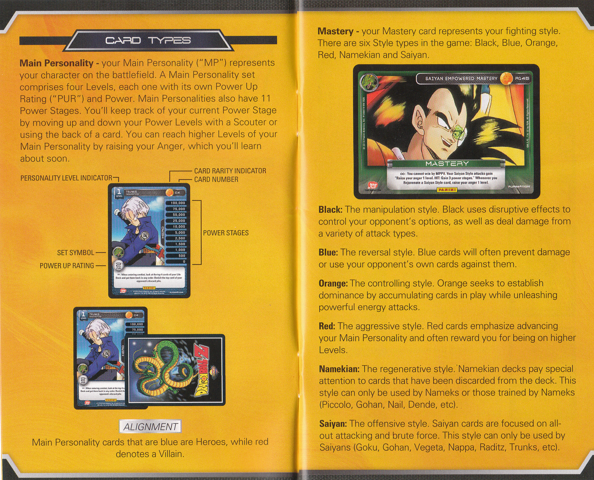 Panini America Dragon Ball Z TCG Awakening Full Set List - RetroDBZccg